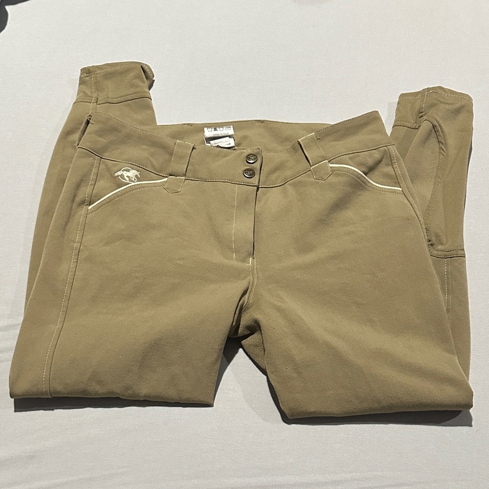 Smartpak Show Riding Breeches with Beige Accents